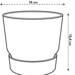 Pot Elho Greenville Round Zwart – Plantenpotten kopen