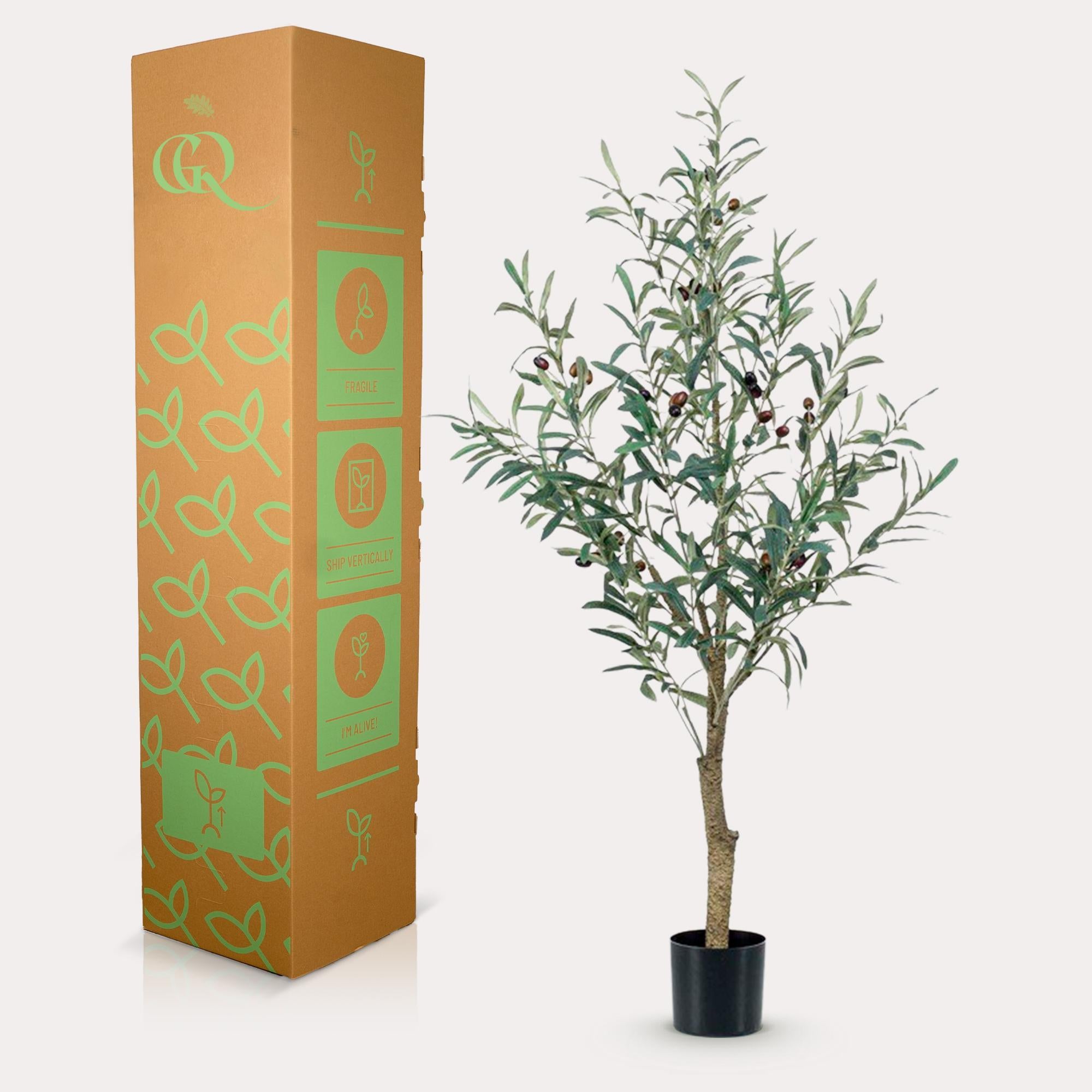 Kunst Olijfboom - Olea Europaea - 115 cm - Voor een groene sfeer