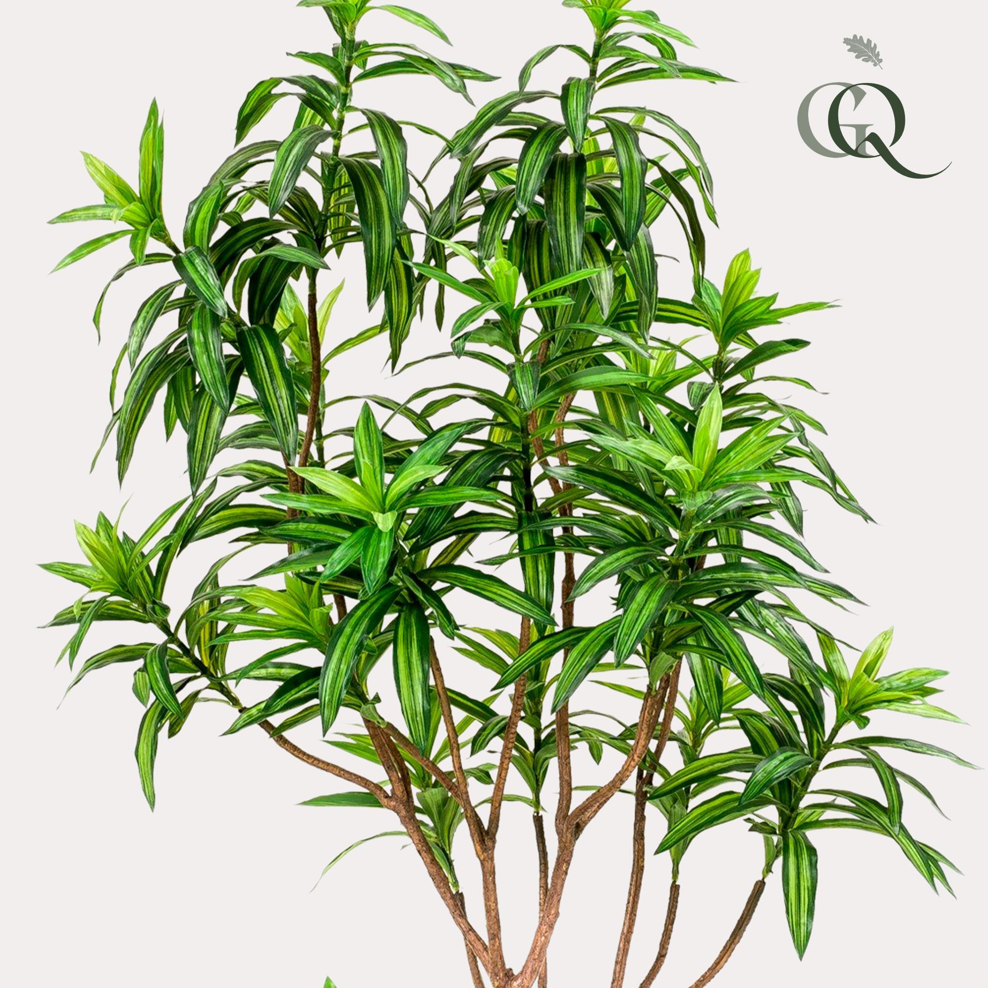 Kunstplant Dracaena - Drakenboom 190 cm - Groen en onderhoudsvrij