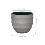 Bloempot Bordo New Egg Grey