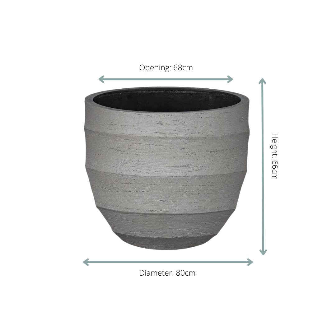 Bloempot Bordo New Egg Grey