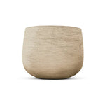 Domani GRAZ Natural White ronde terracotta bloempot