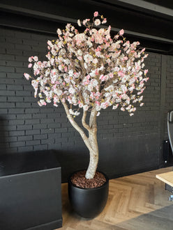 Handgemaakte Kunst Bloesemboom | wit-roze 225cm