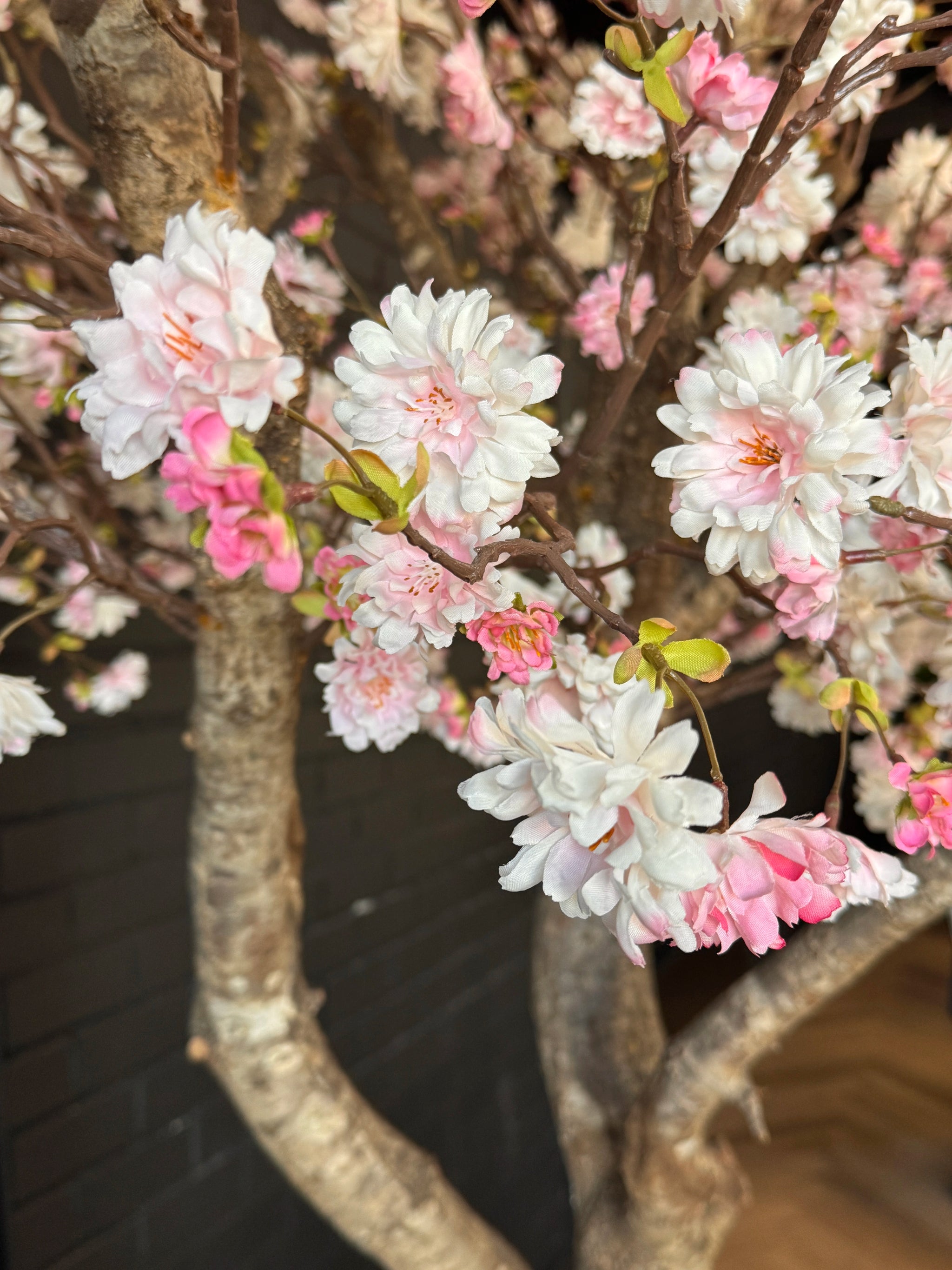 Handgemaakte Kunst Bloesemboom | Wit-Roze 225cm