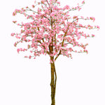 Kunstbloesem Japanse sierkersenboom 240 cm – realistische roze bloesemboom als luxe eyecatcher