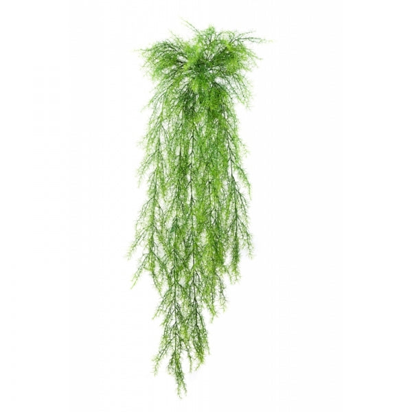 Kunst hangplant | Springeri 105cm – Groene eyecatcher met 14 takken - zonder pot