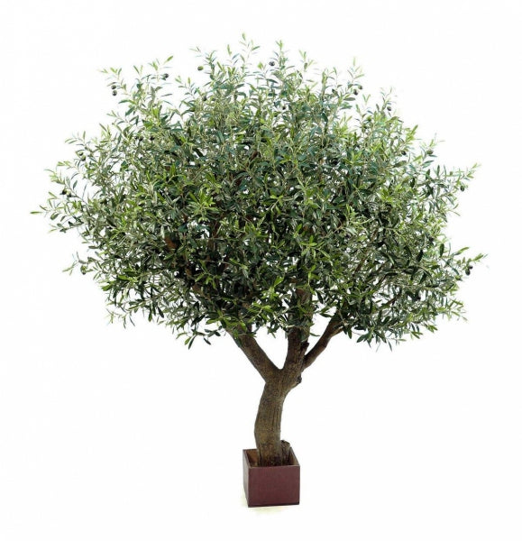 Natuurlijke kunst olijfboom 210 cm met 12.648 bladeren en kunststof stam