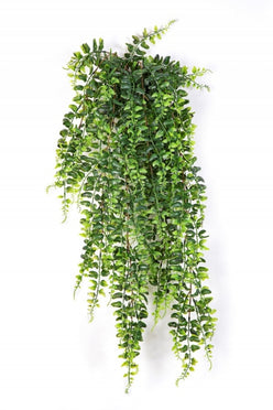 Kunst hangplant Boston varen 75 cm – Volle groene varen met natuurlijke uitstraling, perfect voor sfeervolle wanddecoratie.