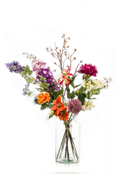 Kunstbloemen boeket | XL Flower Bomb – Kleurrijk boeket zonder vaas