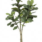 Kunstplant Ficus Lyrata 180 cm in luxe uitvoering met grote, glanzende bladeren