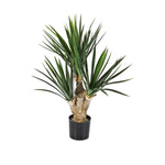 Kunstplant Yucca 68cm – realistische baby yucca met brede stam en spitse groene bladeren