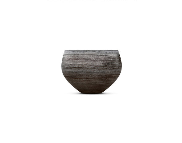 Domani NUUK Metal Art terracotta bloempot met afgeronde vorm