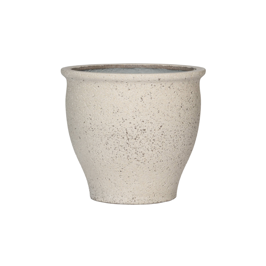 Pot Poseidon Chalk White – Mediterrane bloempot met elegante vorm