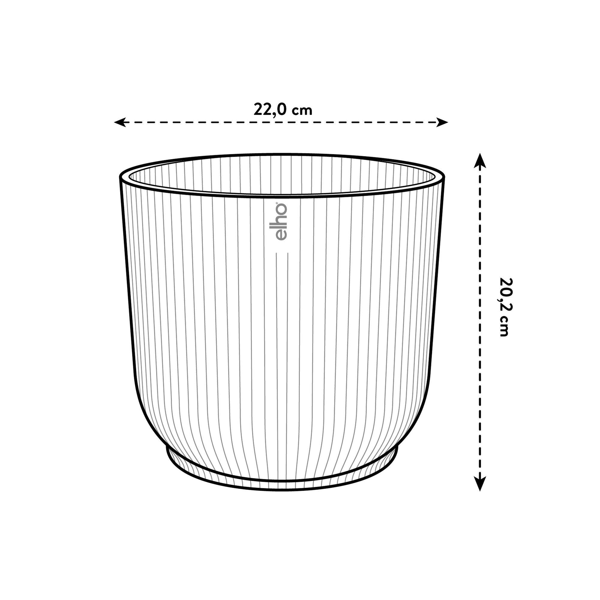 Plantenpot Elho Vibes Fold Rond | Duurzaam design van 100% gerecycled plastic