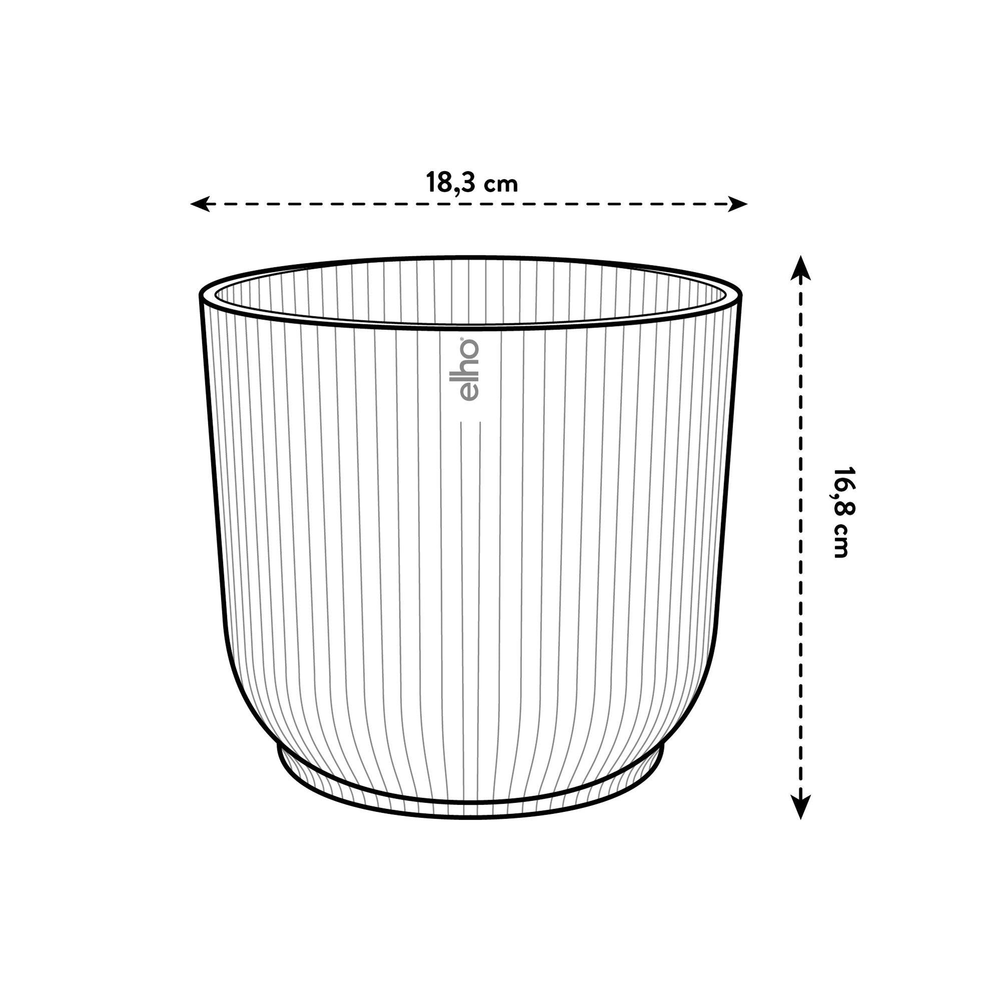 Plantenpot Elho Vibes Fold Rond | Duurzaam design van 100% gerecycled plastic