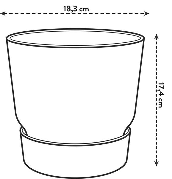 Plantenpot Elho Greenville Round Groen | Duurzaam design