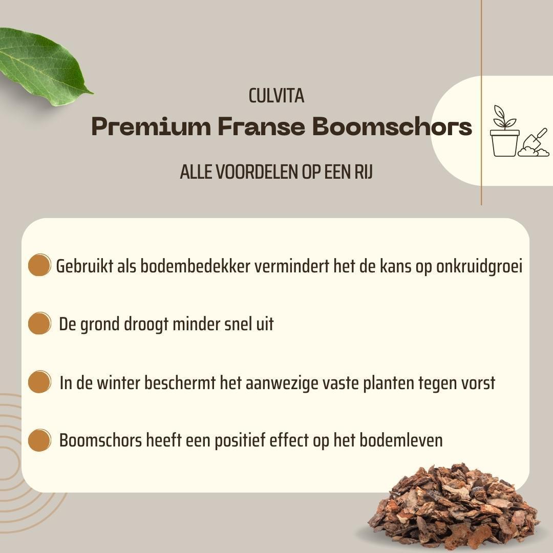 Culvita | Premium Franse Boomschors 30-40 mm - Sierschors voor Wandelpaden & Bodembedekking