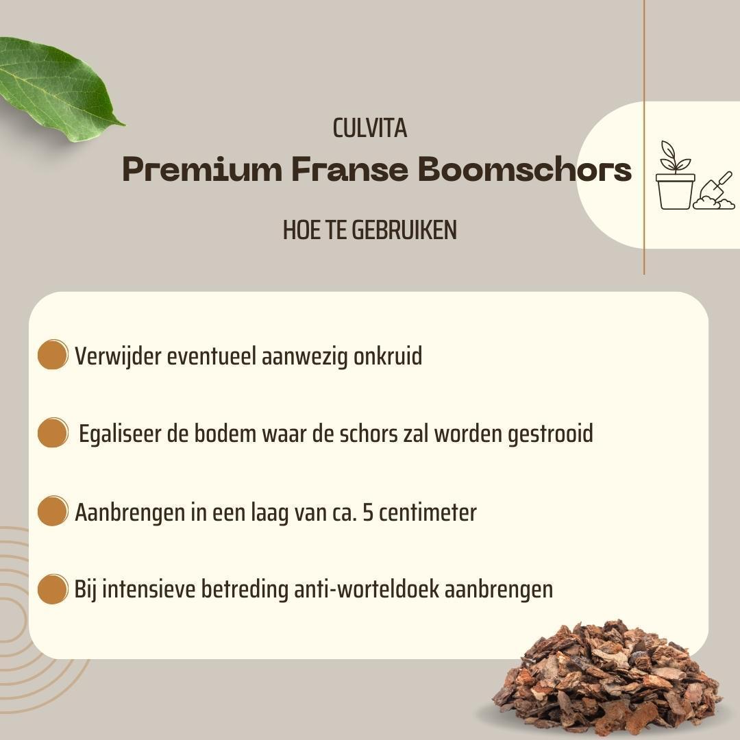 Culvita | Premium Franse Boomschors 30-40 mm - Sierschors voor Wandelpaden & Bodembedekking