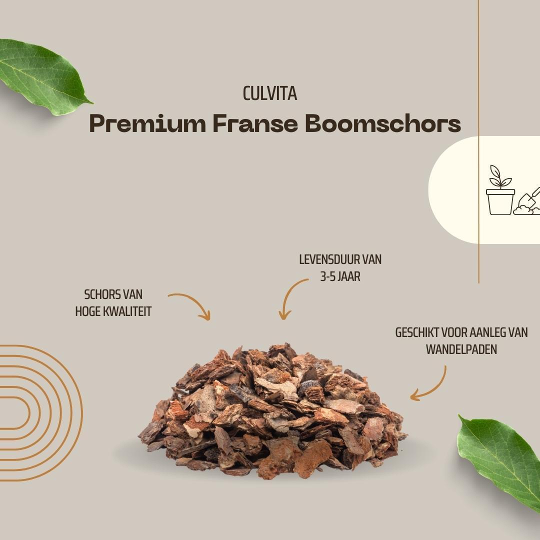 Culvita | Premium Franse Boomschors 30-40 mm - Sierschors voor Wandelpaden & Bodembedekking