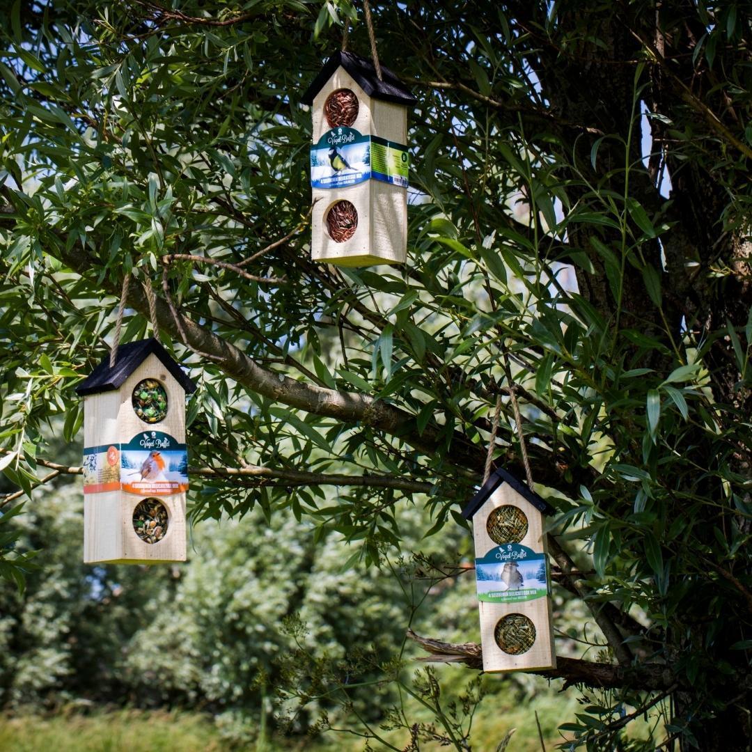 Vogelvoederhuisje | Chalet Feeder Vogelhuisje - 500 gram - Mussen